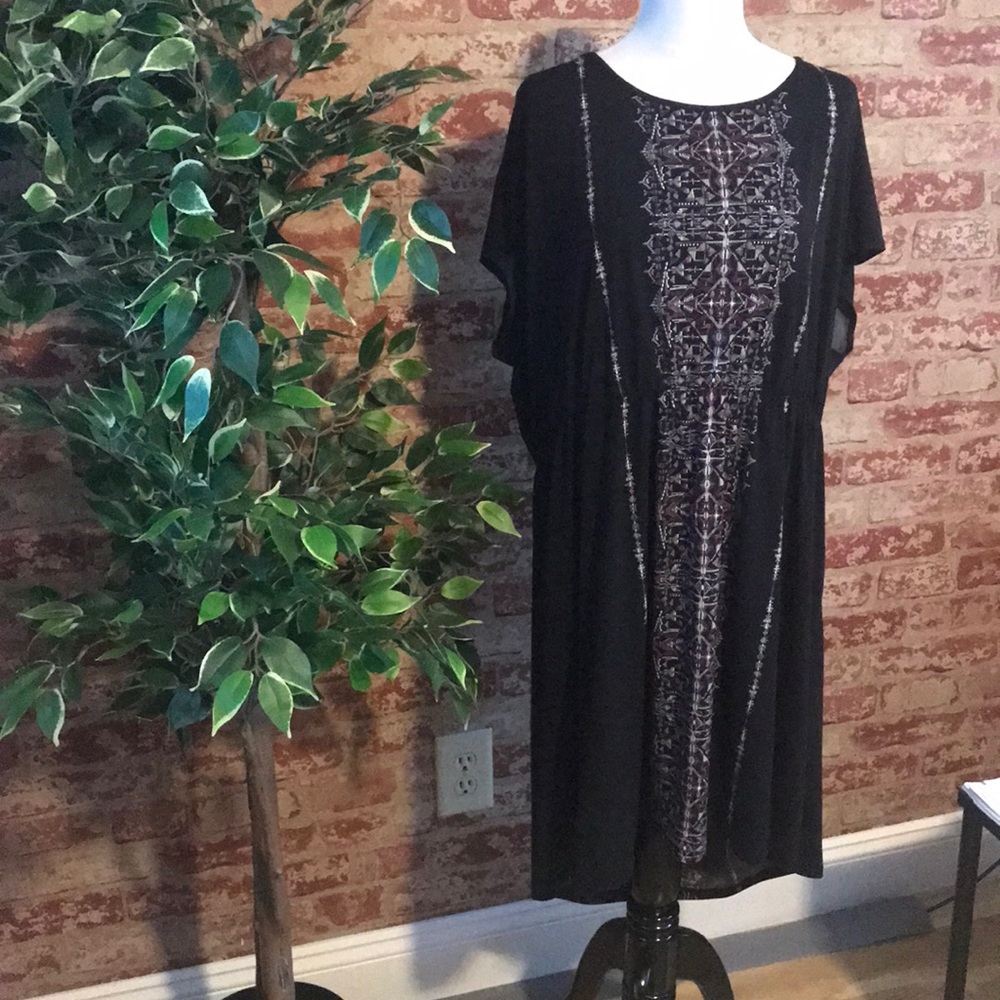 Black Patterned Dress